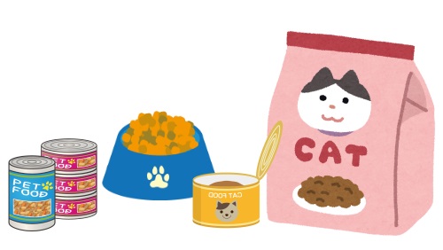 猫のご飯のイラスト